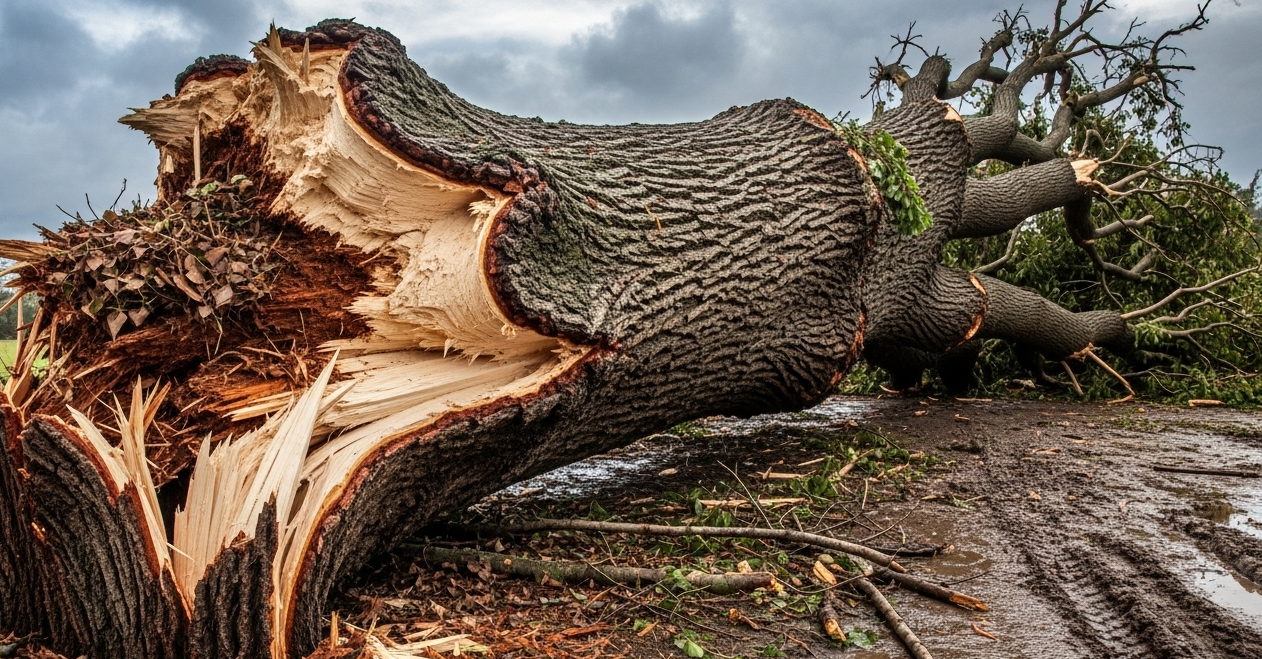 Tree Causing Yard Drainage Issues in Horn Lake, Mississippi
