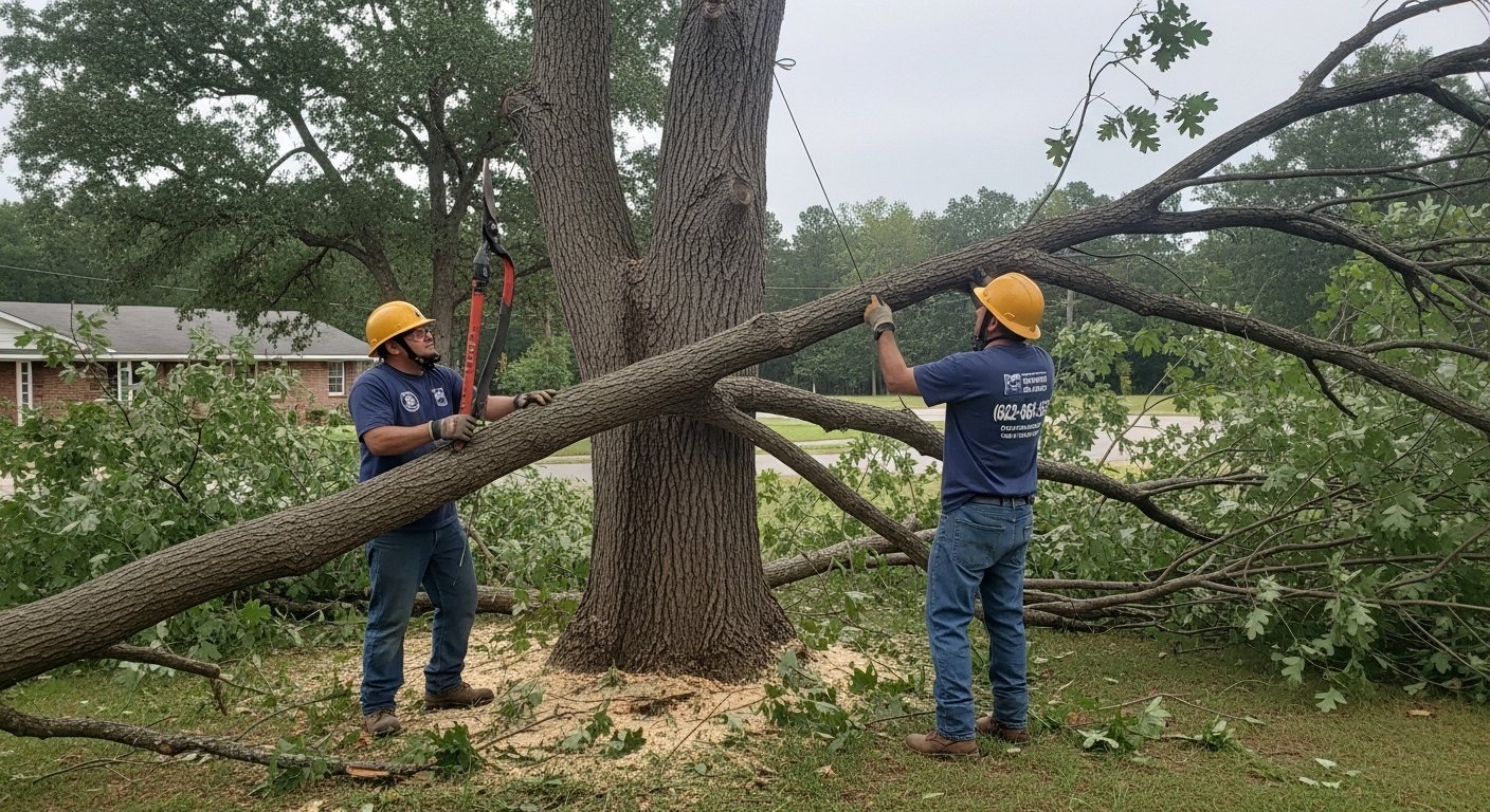 Dead Tree Removal crew at work